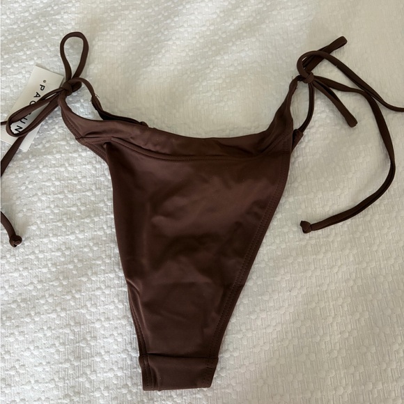 PacSun Chocolate Ruffle Bikini Set - Picture 5 of 5